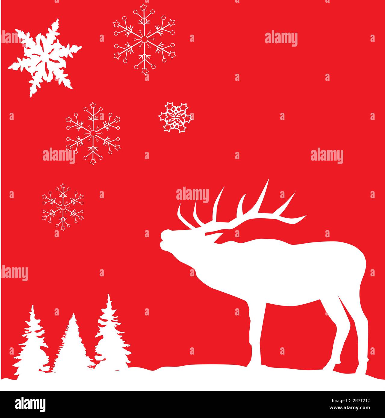 Vector illustration of a deer Stock Vector Image & Art - Alamy