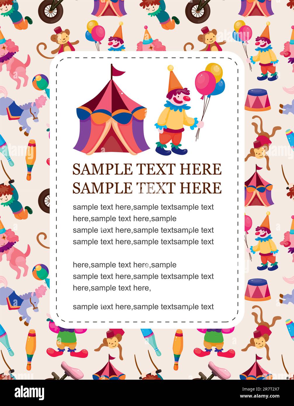 circus card Stock Vector