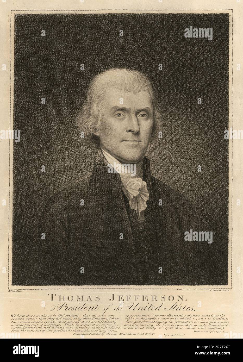 Rembrandt peale thomas jefferson hires stock photography and images