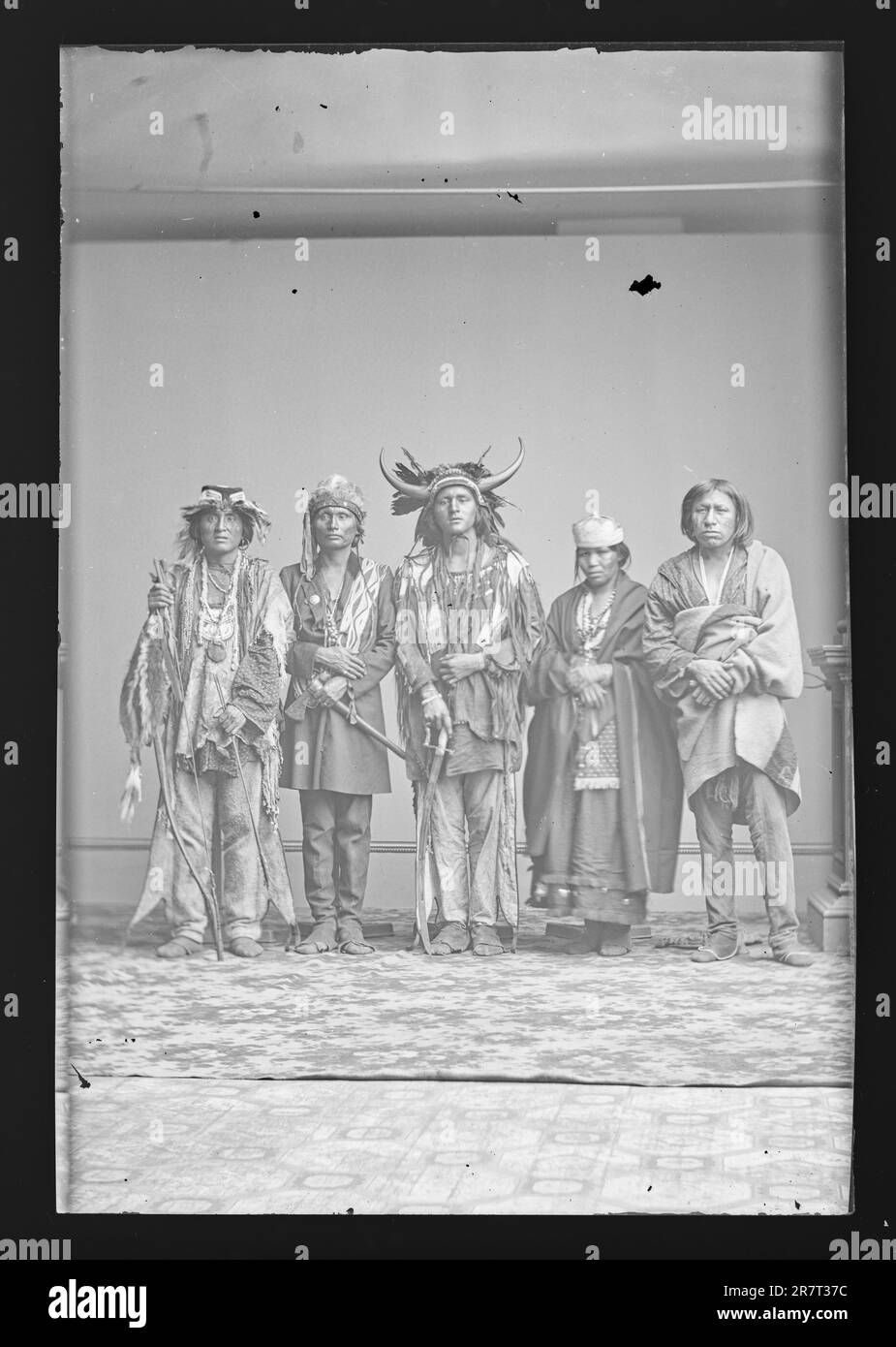 Indian Group c. 1860-1870 Stock Photo - Alamy