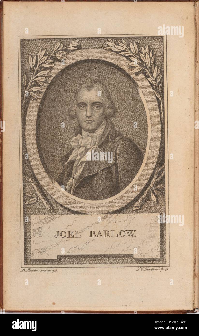 Joel Barlow 1793 Stock Photo Alamy