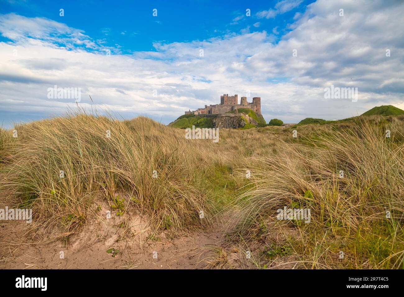 dune-landscape-in-front-of-bamburgh-castle-northumberland-england