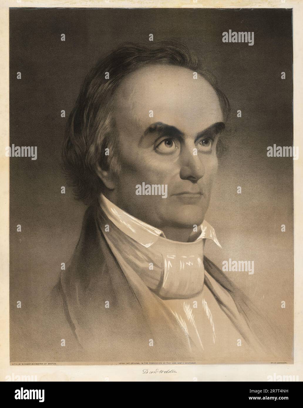Daniel Webster 1848 Stock Photo