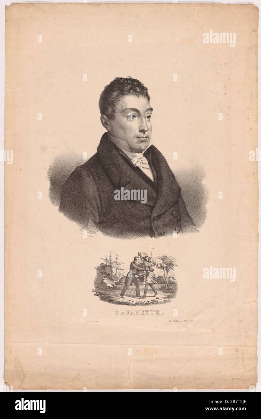 Marquis de Lafayette c. 1782 Stock Photo