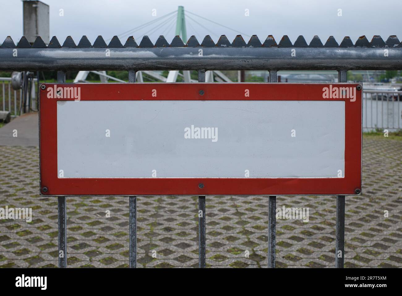 Blank white sign for own design with white background Stock Photo Alamy