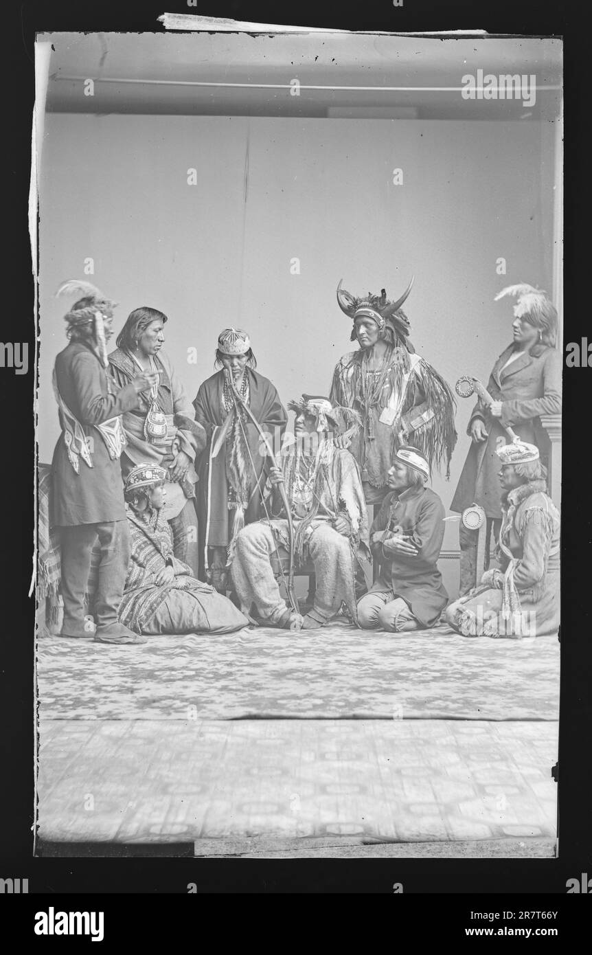 Indian Group c. 1860-1870 Stock Photo - Alamy
