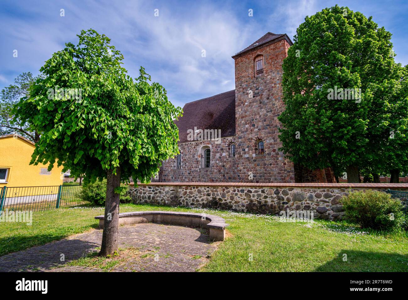 Klosterdorf village church, Oberbarnim, Brandenburg, Germany Stock Photo