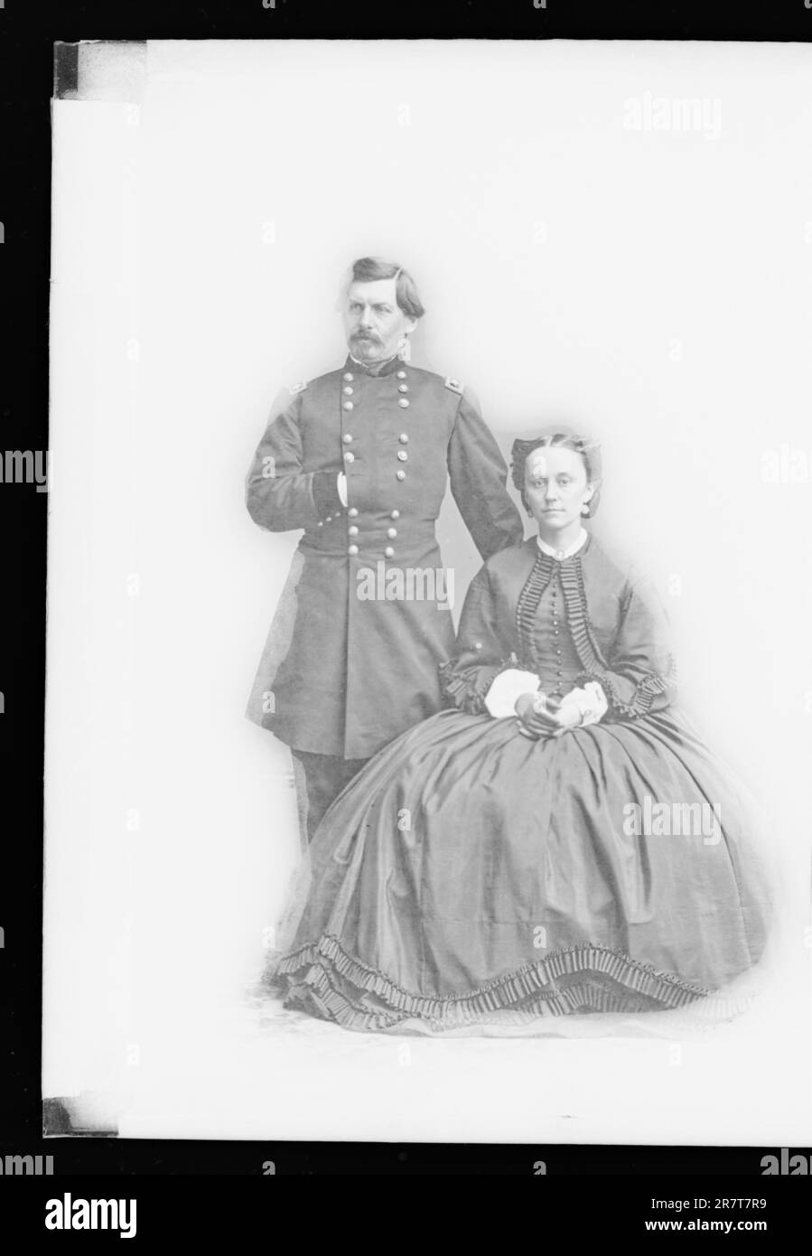 George Brinton McClellan and Wife [Ellen Marcy] c. 1860-1870 Stock ...