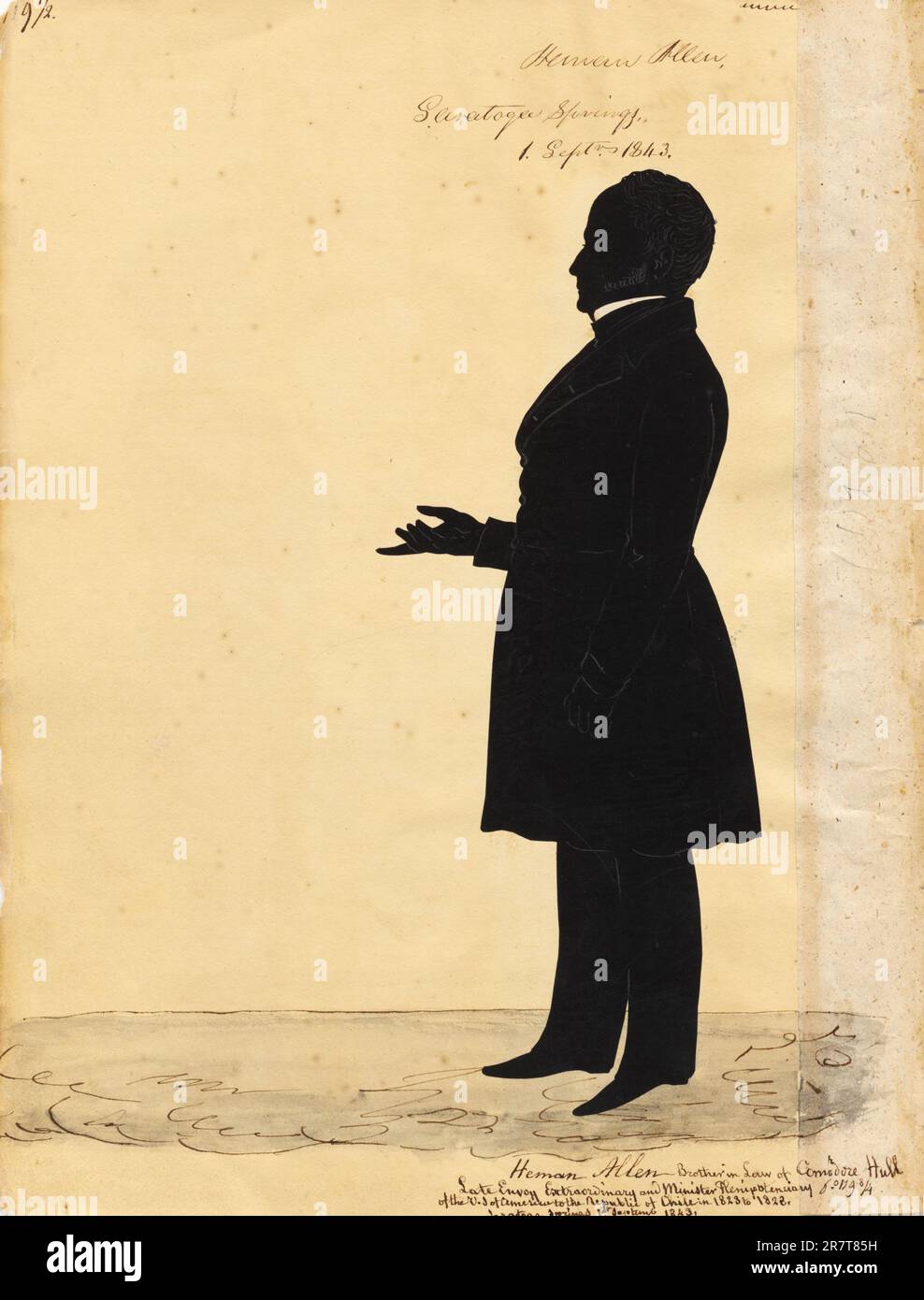 Heman Allen 1843 Stock Photo Alamy