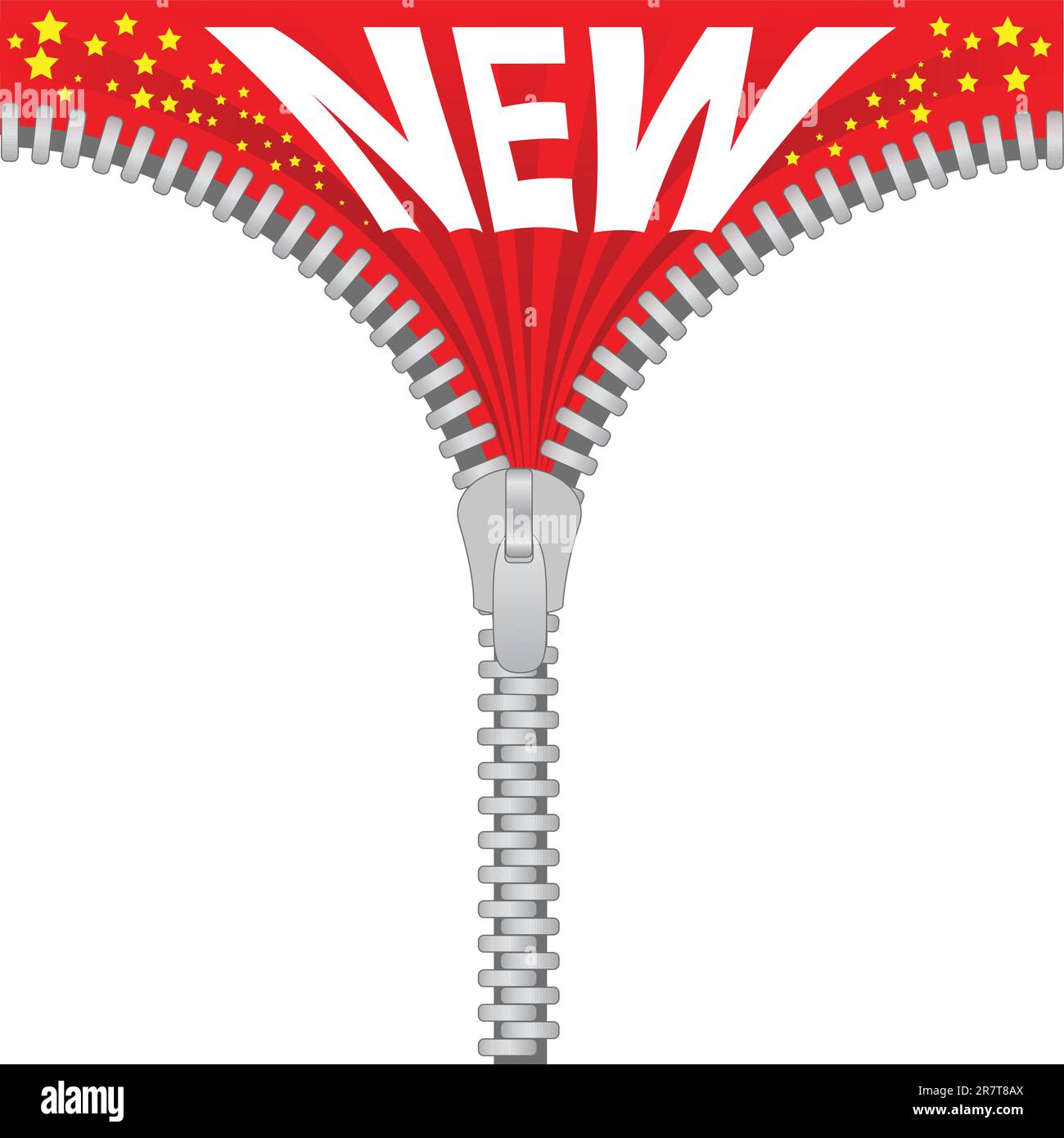 Color zipper on white Stock Vector Images - Alamy