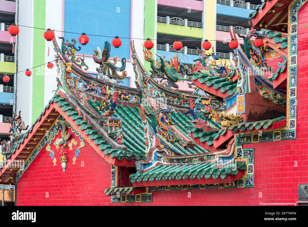 One of the famous Chinese Hokkien Temple, the Hong San Si Temple, at