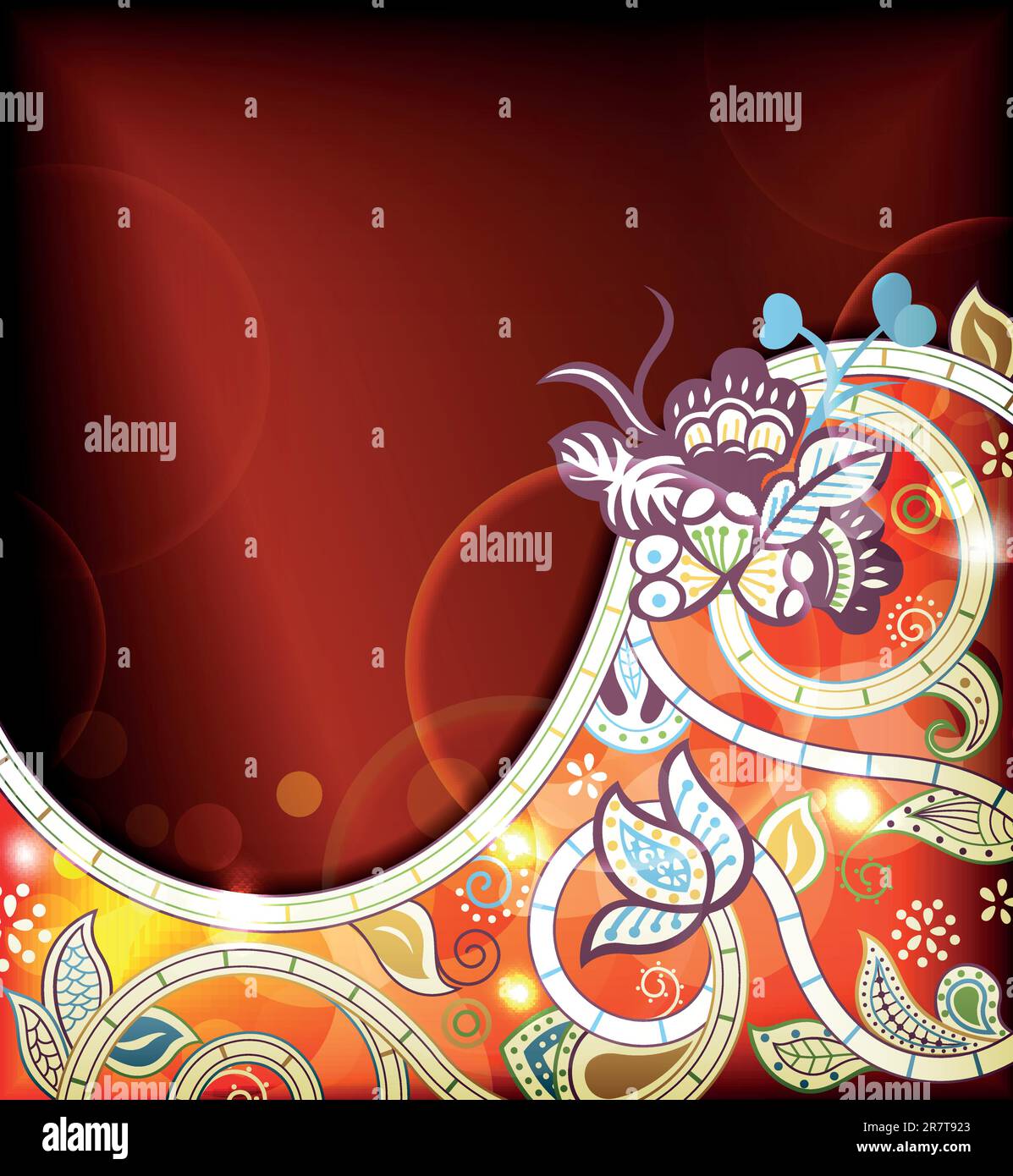 Illustration of abstract floral background Stock Vector Image & Art - Alamy