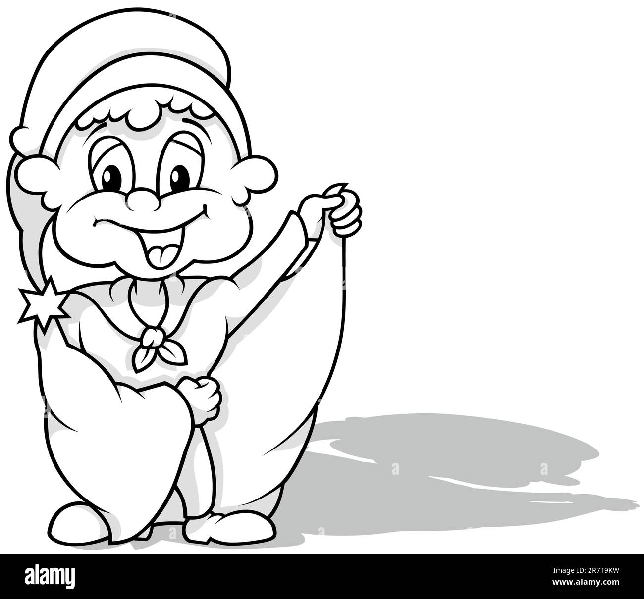 Drawing of Leprechaun with Clothes and a Cloak Stock Vector Image & Art ...