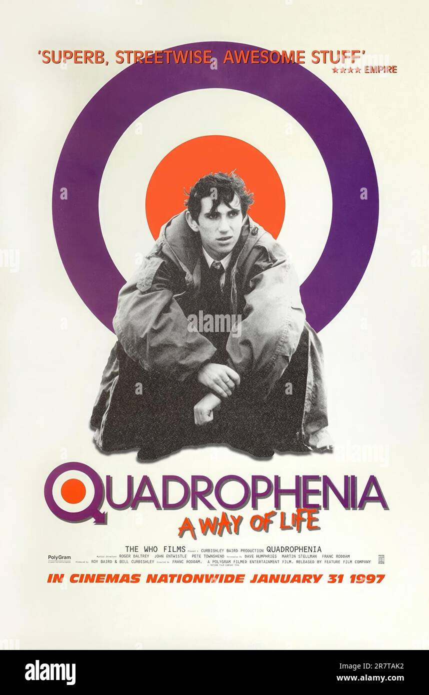 QUADROPHENIA (1979), directed by FRANC RODDAM. Portada de album The Who The Kids Are AlrightSello:	MCA Records MCA2 11005 Publicado:	Jun 23, 1979 Género:	Rock Estilo:	Soundtrack. Credit: WORLD NORTHAL / Album Stock Photo