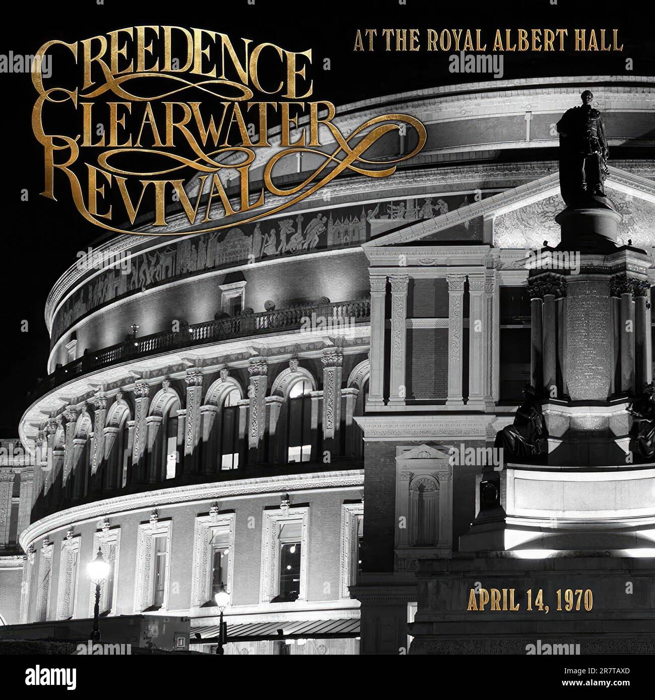 Portada de album Creedence Clearwater Revival - At The Royal Albert Hall (April 14, 1970)Género:Rock Estilo:Country Rock, Rock & Roll, Pop Rock'. Stock Photo