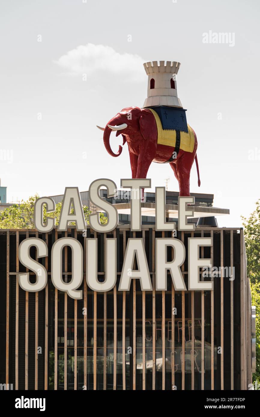 The Elephant and Castle statue, Elephant Road, Southwark, London, SE17