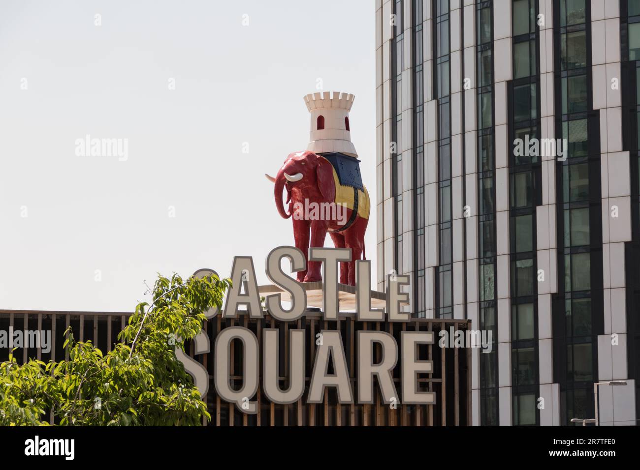 The Elephant and Castle statue, Elephant Road, Southwark, London, SE17