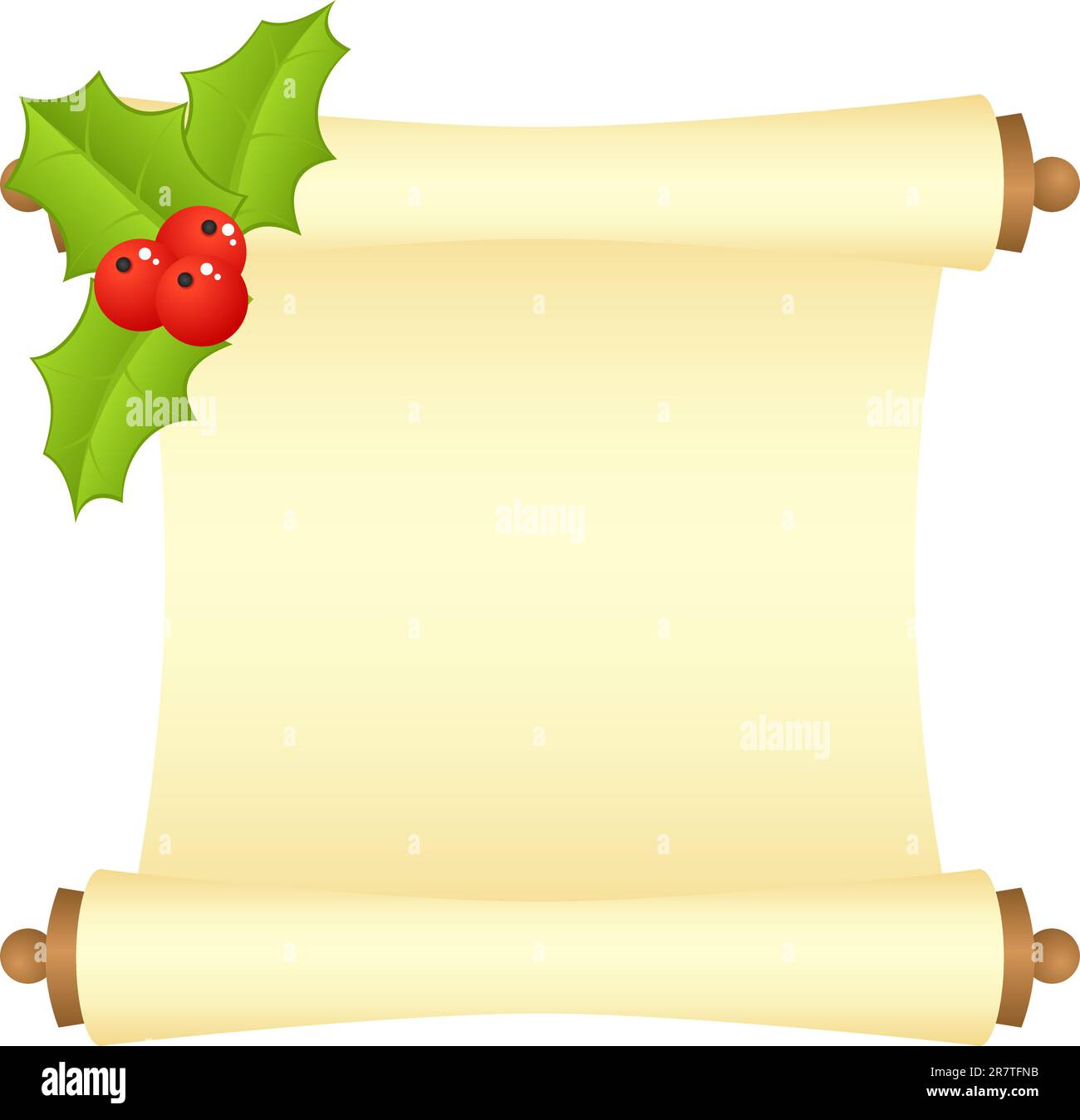 Vintage Paper Parchment with Christmas Decoration Stock Image - Image of  retro, season: 263259665