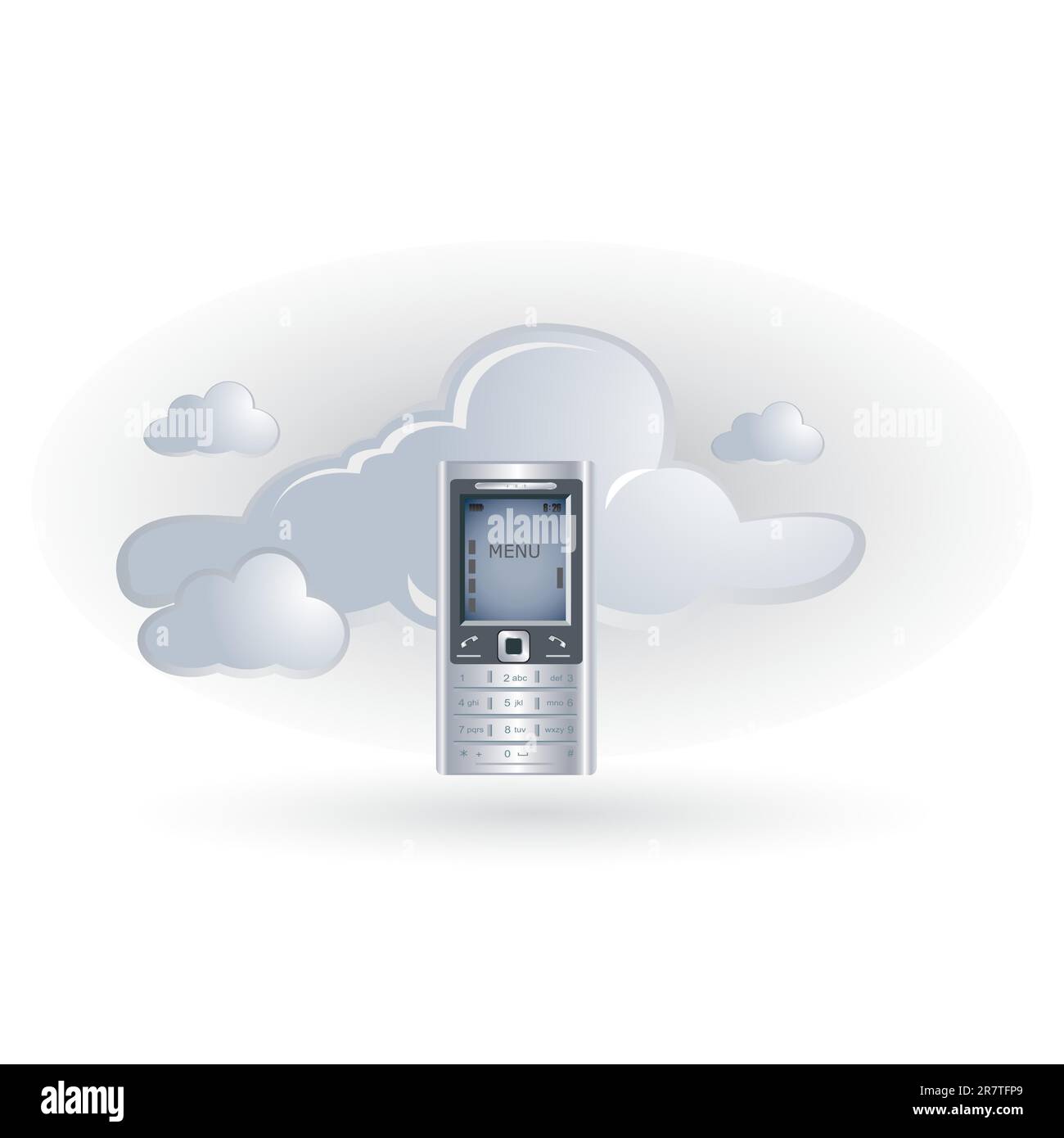 cloud and mobile phone icon Stock Vector Image & Art - Alamy