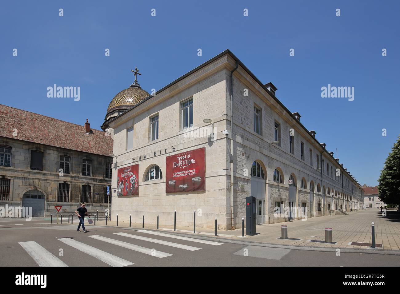 Mairie building, city administration, city hall, Besancon, Doubs, France Stock Photo
