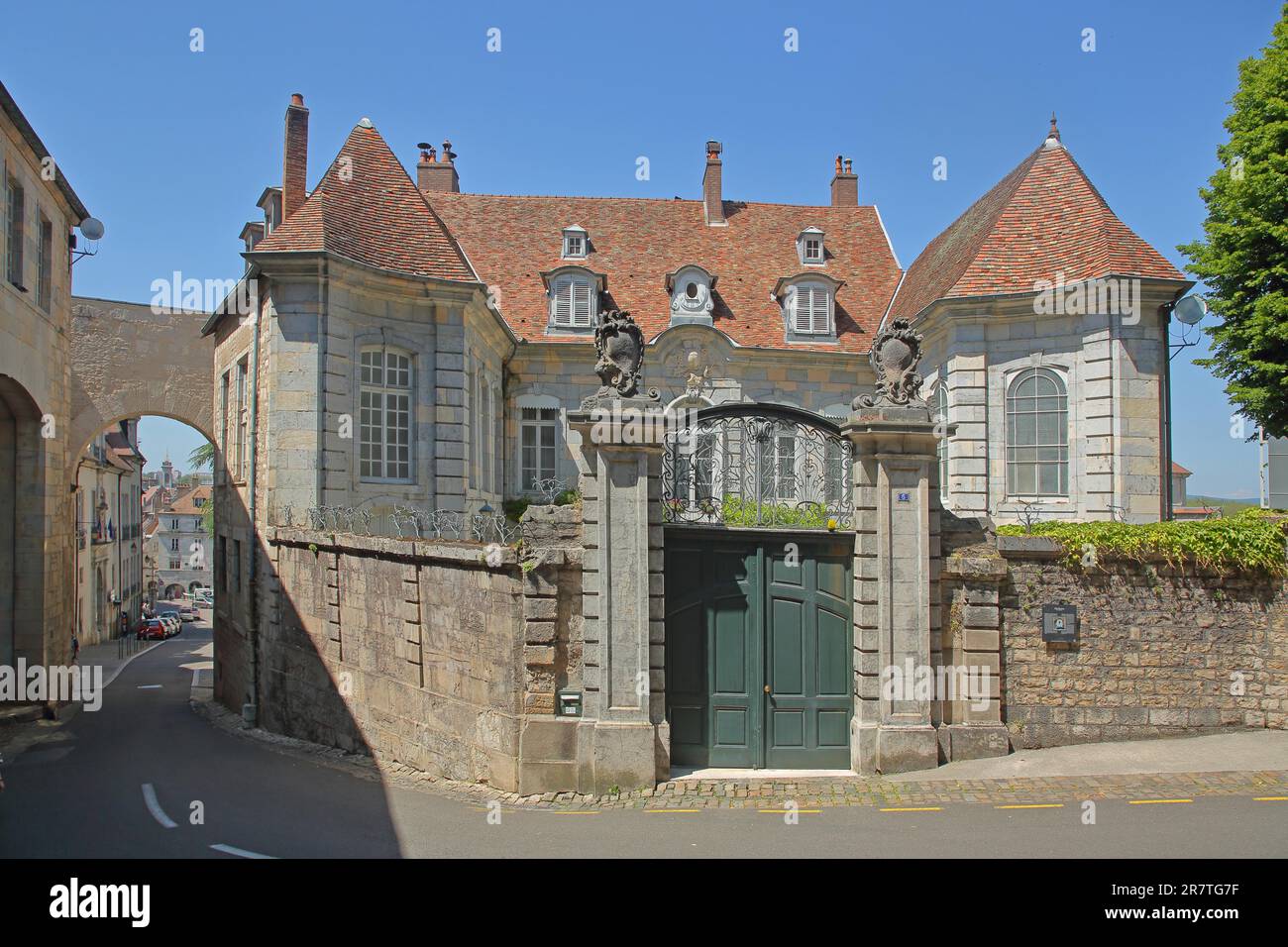 Building of the Archeveche, Archbishopric, Diocese, Besancon, Doubs, France Stock Photo