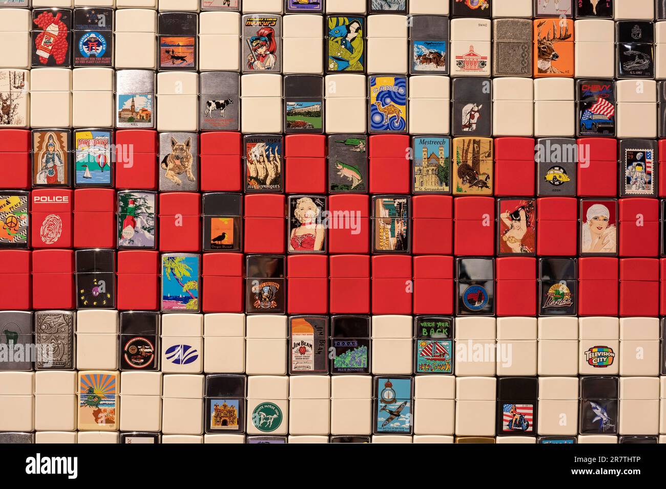 Bradford, Pennsylvania, The Zippo Case Museum showcases Zippo lighters