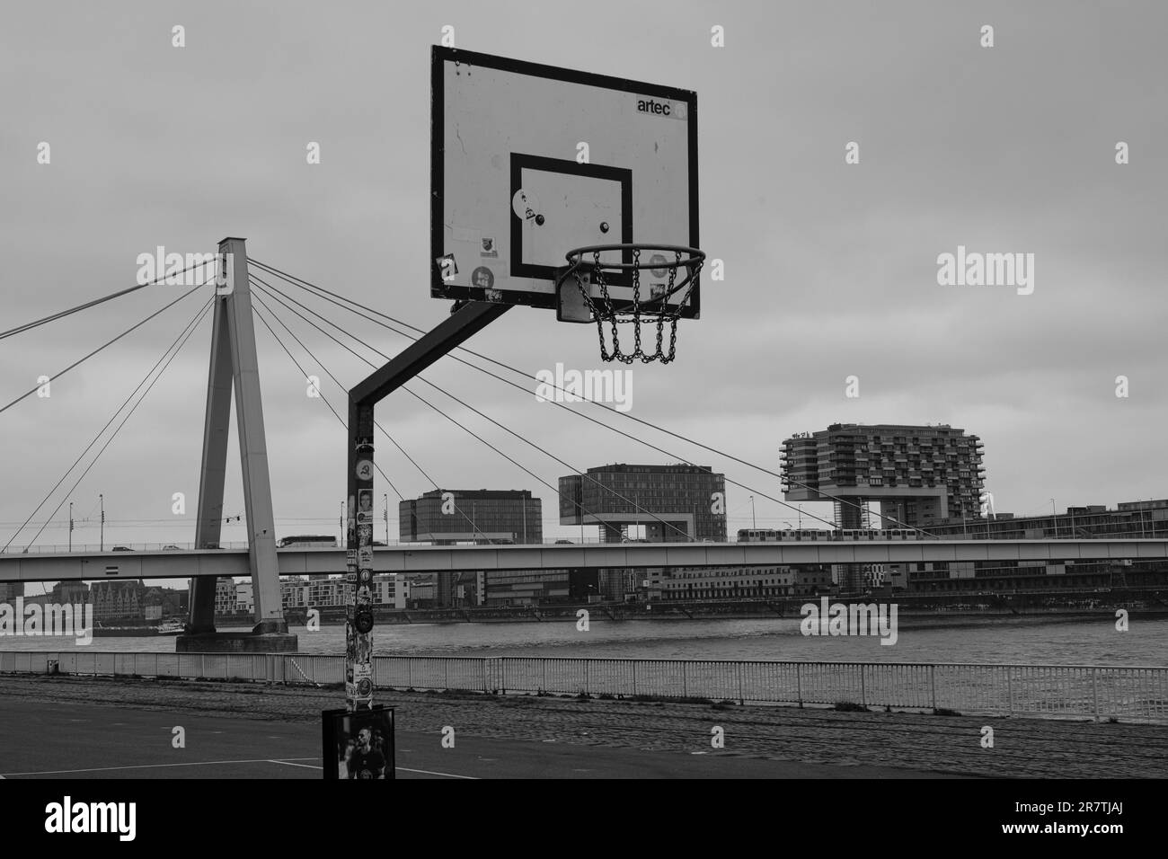 Basketball Game Affiche, Noir et Blanc