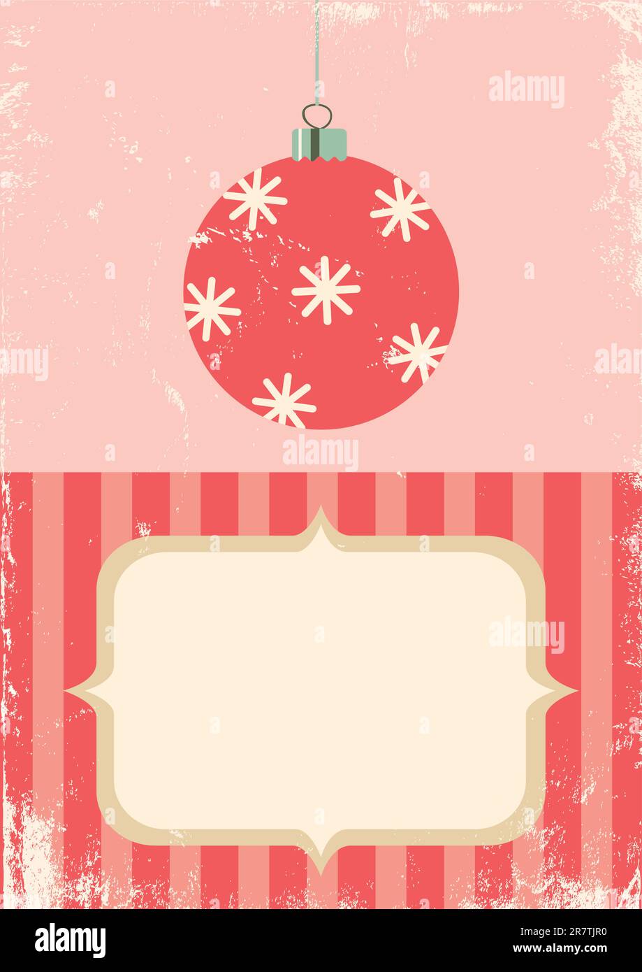 Illustration of Christmas ball in vintage style Stock Vector Image ...