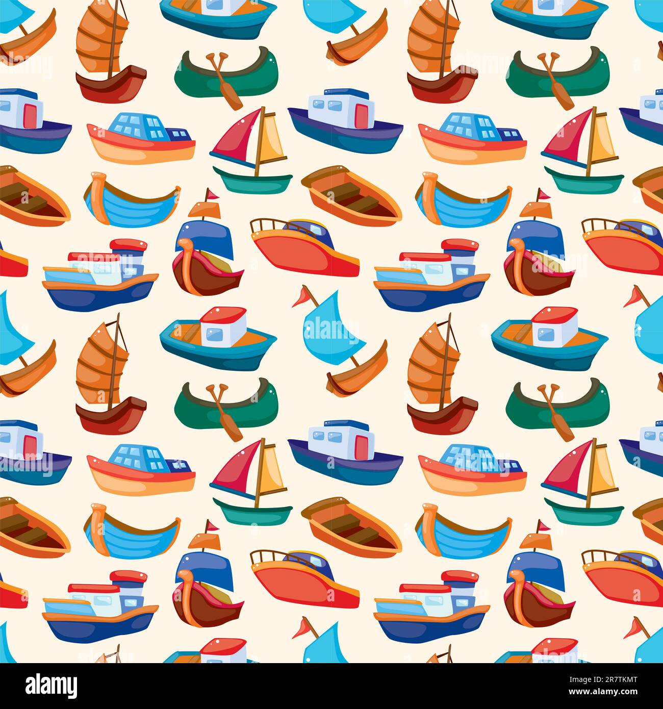 seamless boat pattern Stock Vector Image & Art - Alamy