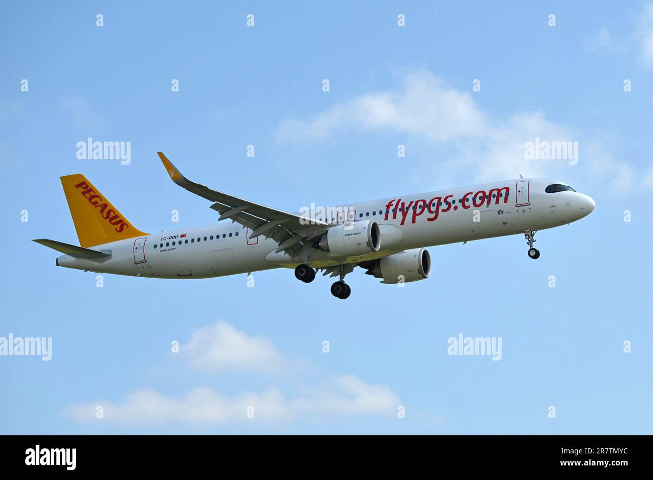 Aircraft Pegasus, Airbus A321neo, TC-RDH Stock Photo