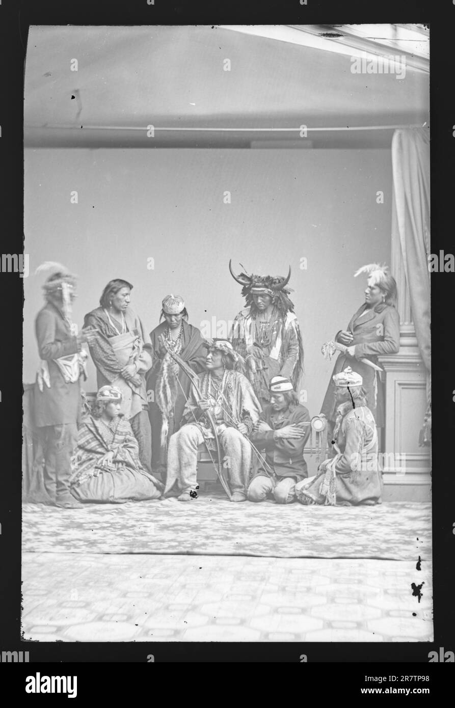 Indian Group c. 1860-1870 Stock Photo - Alamy