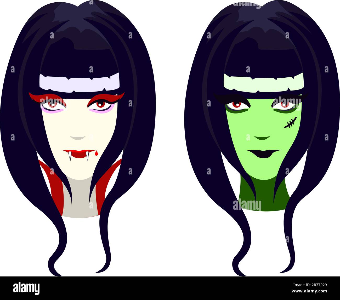 Gothic vampire girl Cut Out Stock Images & Pictures Alamy