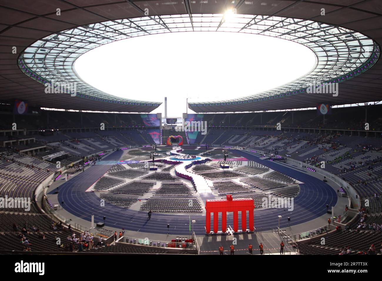 Berlin, Germany, 17, June, 2023. View of Olympiastadion during the Opening Ceremony of Special Olympics World Games Berlin 2023.. Credit: Fabideciria. Credit: Fabideciria/Alamy Live News Stock Photo