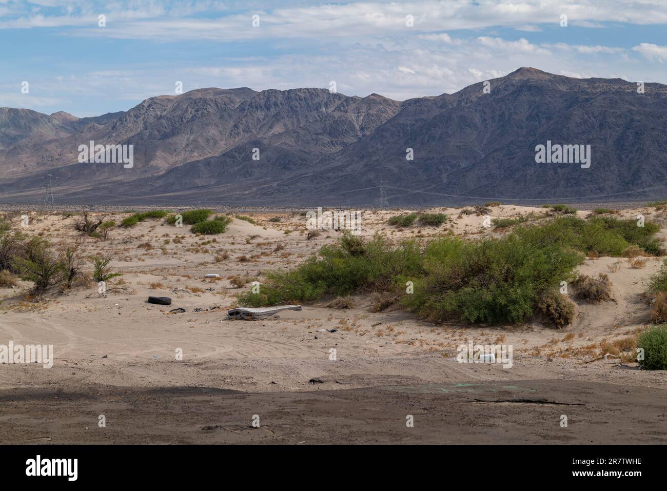 Mojave desert north of Barstow, California as viewed from Interstate 15