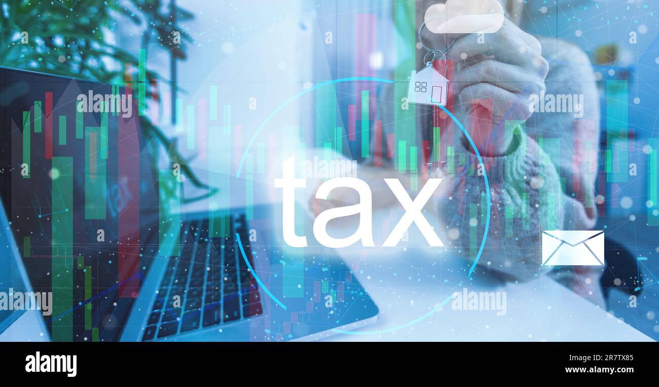 touch screen hand scan Online personal income tax icon for tax payment ...