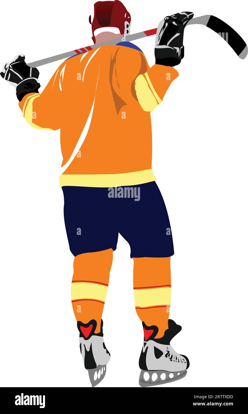 Ice hockey players. Vector illustration Stock Vector Image & Art Alamy