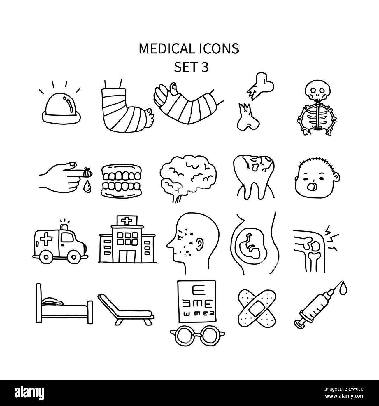 Vector doodle nurse icon illustration Cut Out Stock Images & Pictures ...
