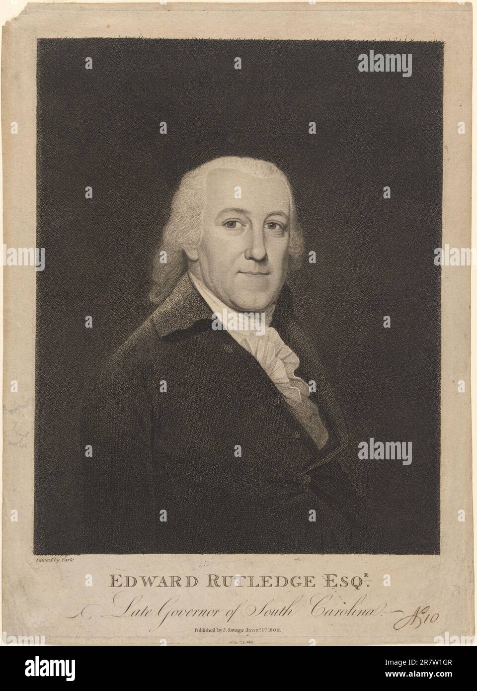 Edward Rutledge 1802 Stock Photo Alamy