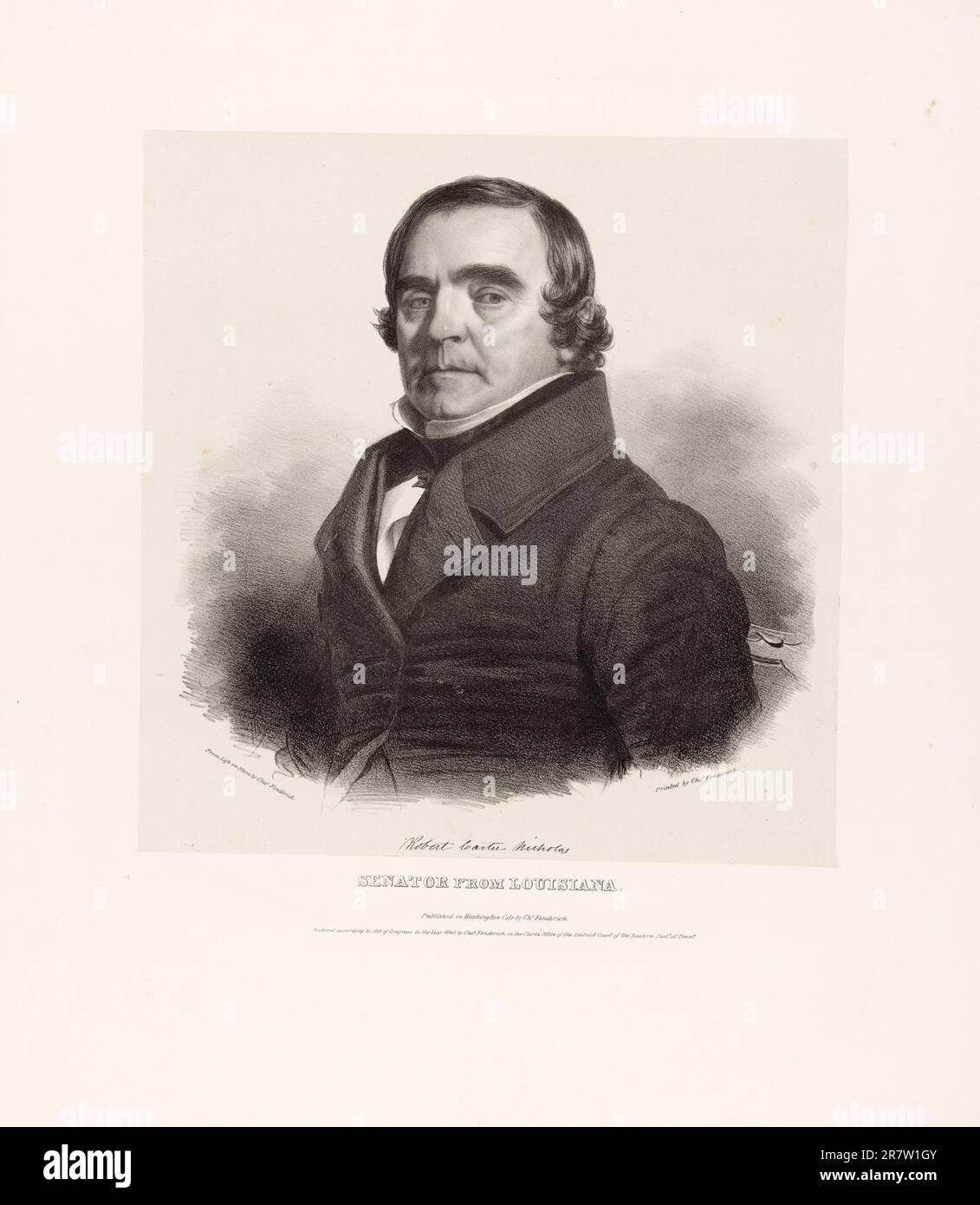 Robert Carter Nicholas 1840 Stock Photo