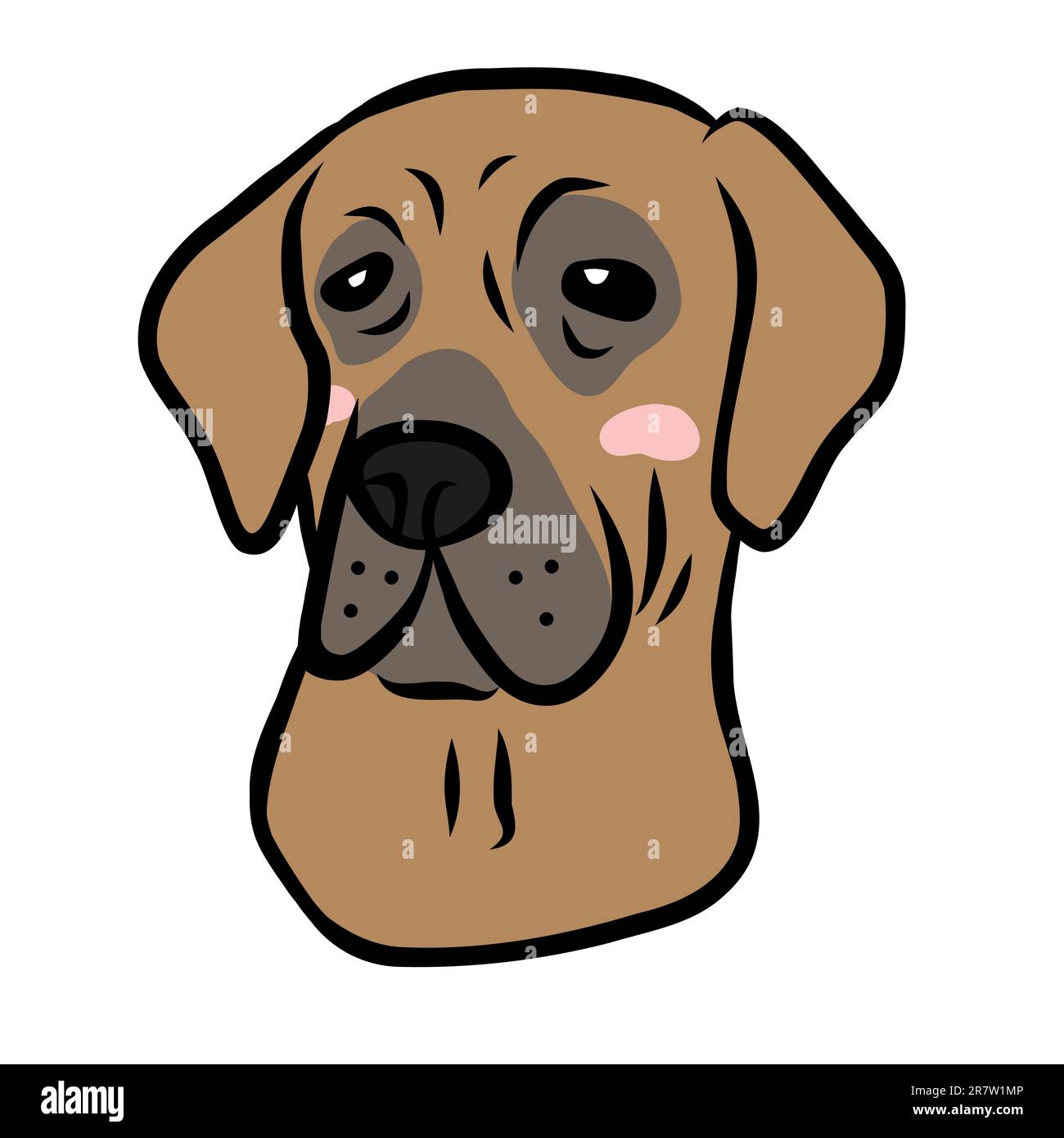 German Shorthaired Pointer dog cartoon vector illustration Stock Vector ...