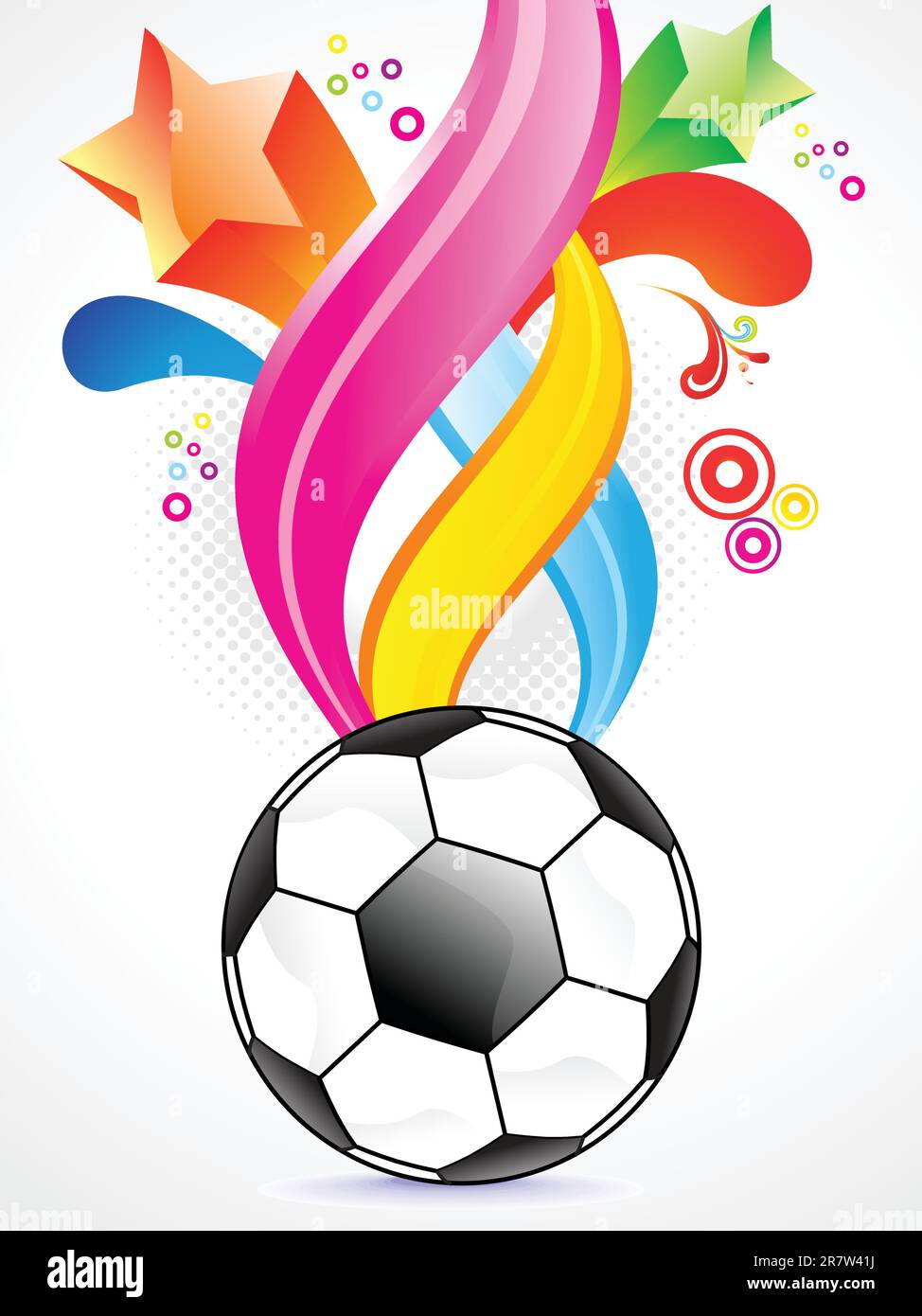 abstract football background design vector illustration Stock Vector
