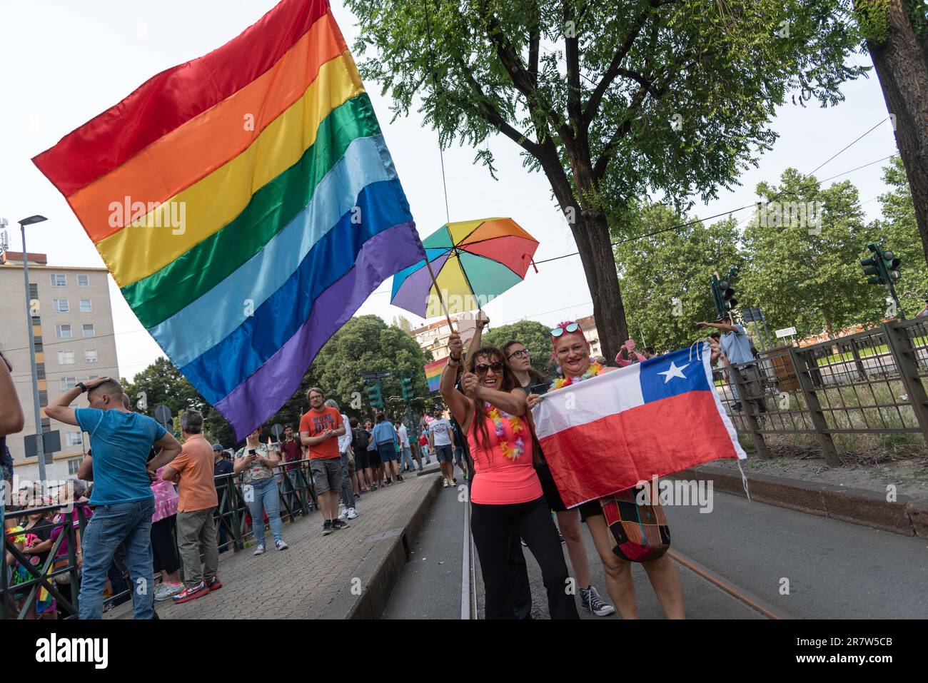 Torino, Turin, Italy. 17th June, 2023. A moment of the parade in the