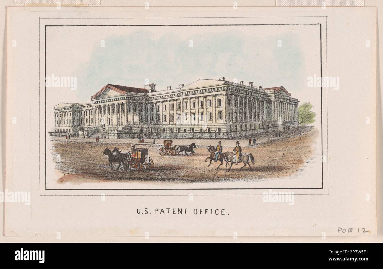 U.S. Patent Office c. 1856 Stock Photo Alamy