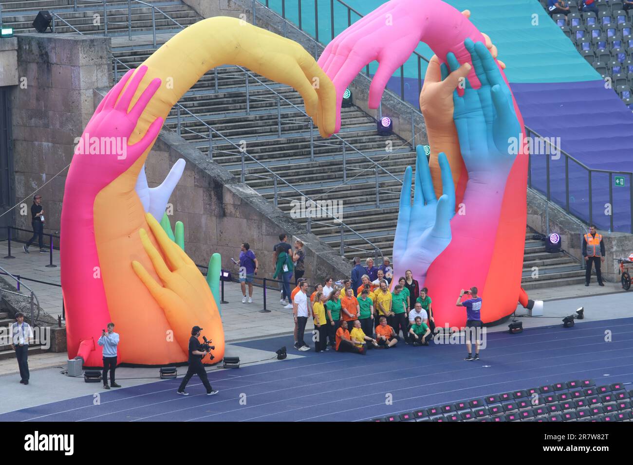 Berlin, Germany, 17, June, 2023. Opening Ceremony of Special Olympics World Games Berlin 2023.. Credit: Fabideciria. Credit: Fabideciria/Alamy Live News Stock Photo