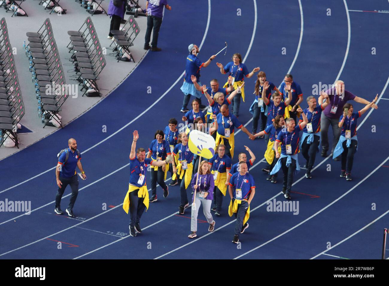 Berlin germany 17 june 2023 olympics athletes entry during the