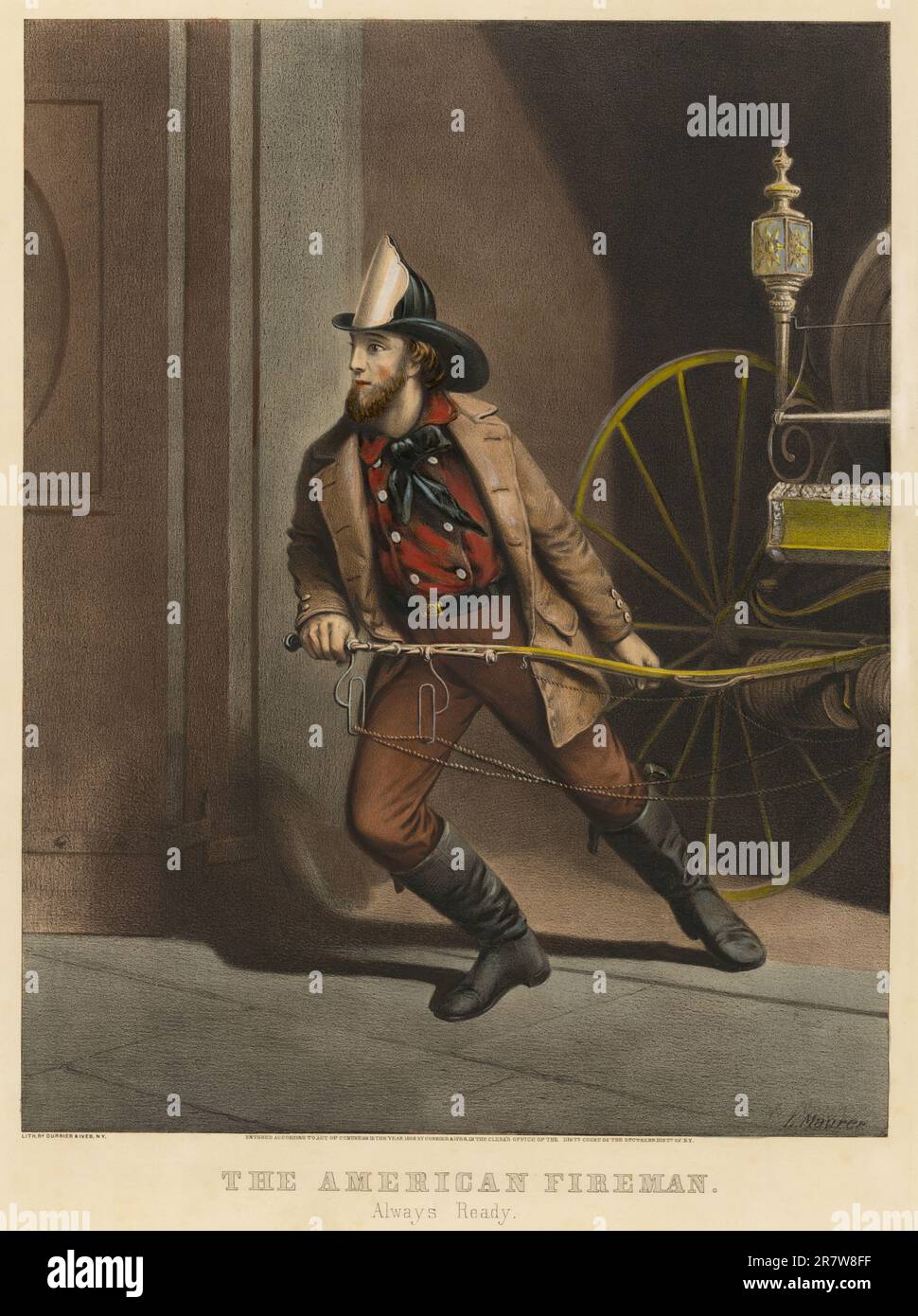 Nathaniel currier lithography company hires stock photography and