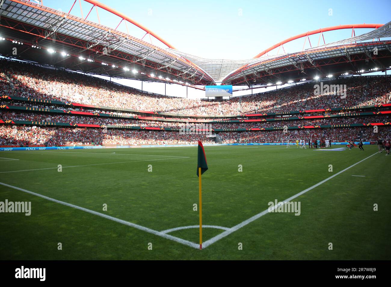 Lisbon, Portugal. 17th June, 2023. General view before the UEFA Euro 2024 group J qualifiers match between Portugal and Bosnia and Herzegovina, at the Luz stadium in Lisbon, Portugal, on June 17, 2023. (Credit Image: © Pedro Fiuza/ZUMA Press Wire) EDITORIAL USAGE ONLY! Not for Commercial USAGE! Stock Photo