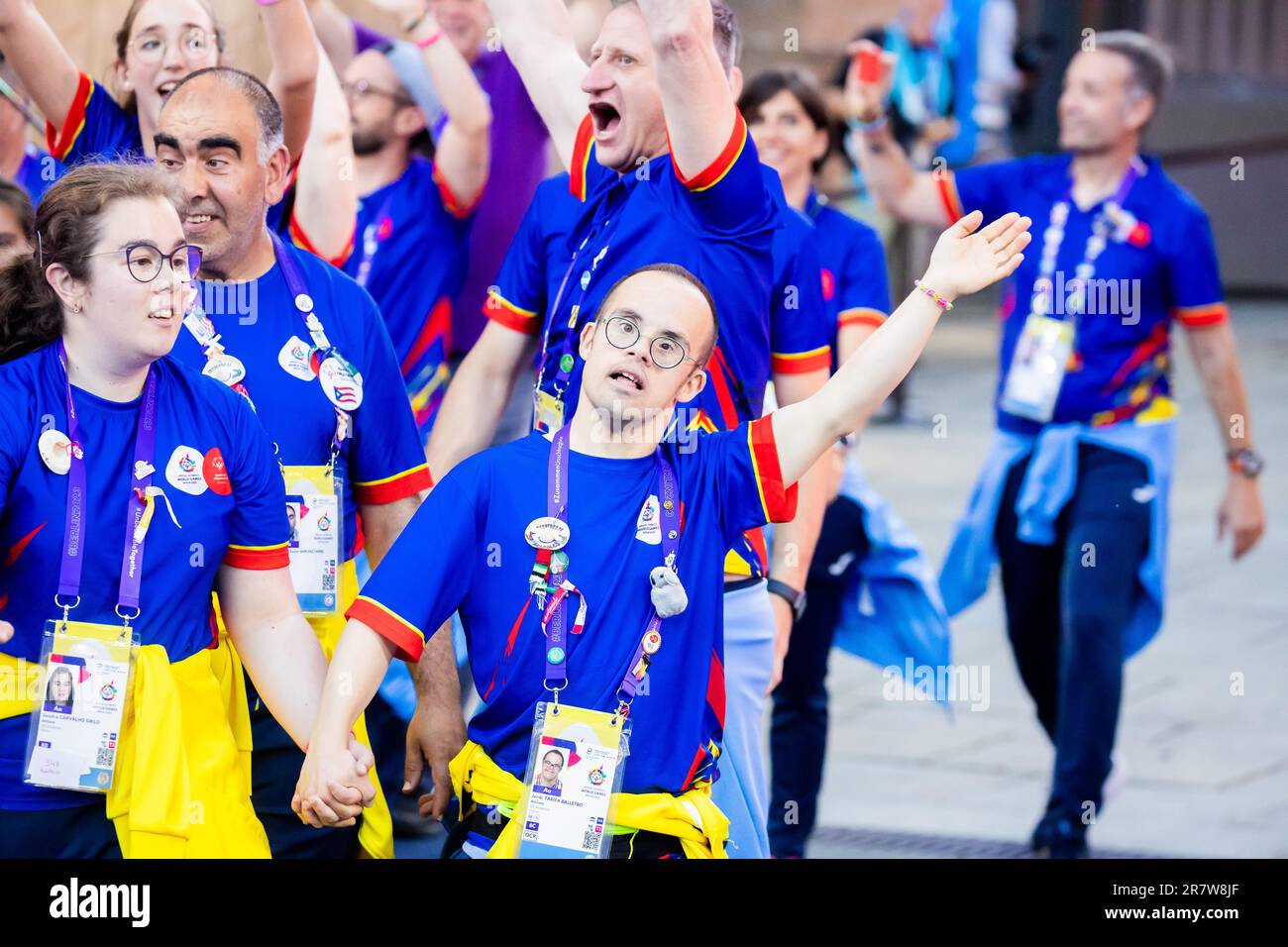 Berlin, Germany. 17th June, 2023. Athletes from Andorra come to the ...