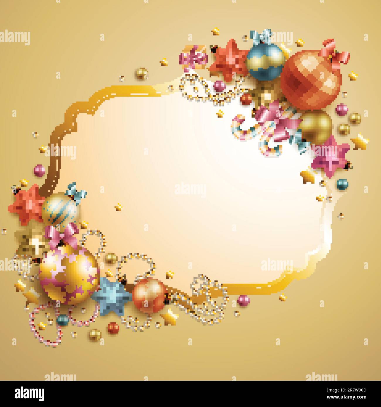 Christmas vintage background. Vector illustration Stock Vector Image ...