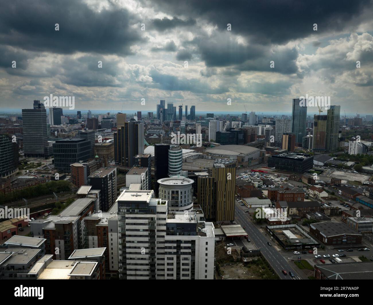 High Above Manchester Stock Photo